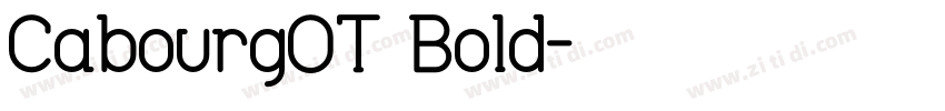 CabourgOT Bold字体转换